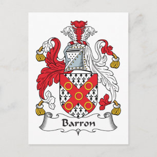 Barron Family Crest Briefkaart