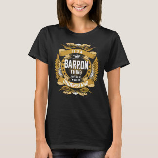 BARRON Naam, BARRON familienaam crest T-shirt