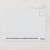 Barrow River Swan, White's Castle Athy Co. Kildare Briefkaart (Achterkant)