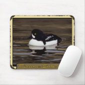 Barrows Goldeneye op het Calm Lake Mousepad Muismat (Met muis)
