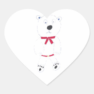 Barry Bear Coeur Stickers