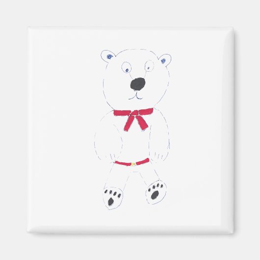 Barry Bear Magnet Carré (Devant)