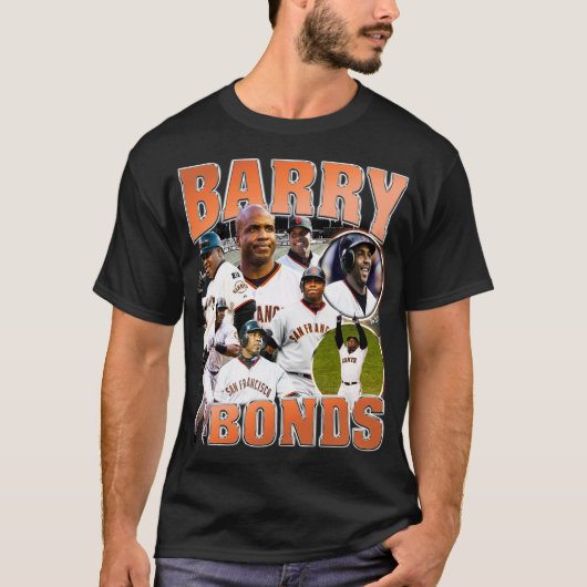 Barry Bonds Bootleg 90s Vintage College T-shirt (Devant)