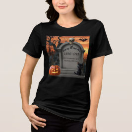 Barry D Hatchett Halloween Hoofdsteen Humor Tri-Blend Shirt