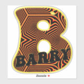 Barry Funky Names Sticker (Vel)
