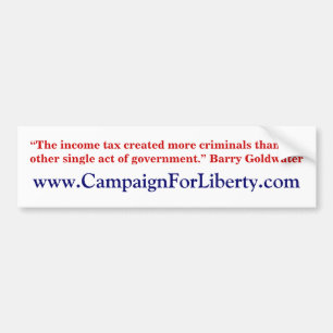 Barry Goldwater citeert bumper sticker