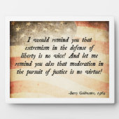 Barry Goldwater Quote Fotoplaat (Voorkant)