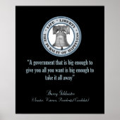 Barry Goldwater Quote (Grote Regering) Poster (Voorkant)