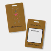 Barry Ik Badge (Voor- en achterkant)