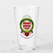 Barry Irish Shield & Claddagh Bier Glas (Achterkant)
