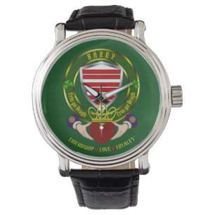 Barry Irish Shield & Claddagh Horloge