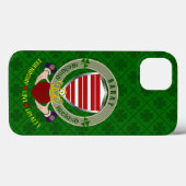 Barry Irish Shield & Claddagh Personalized Hoesje (Achterkant (horizontaal))