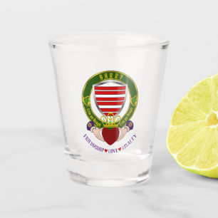 Barry Irish Shield & Claddagh Shot Glas