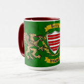 Barry Irish Shield & Griffins Personalized Mok (Voorkant links)