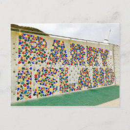 Barry Island die Wales het Briefkaart van de Muur