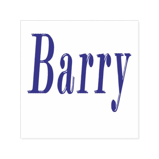 Barry, naam Logo, Zelfinktende Stempel (Design)