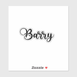 Barry Name - handgeschreven kalligrafie Sticker