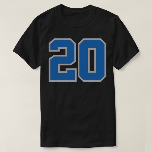 Barry Sanders 20 T-shirt essentiel (Design devant)