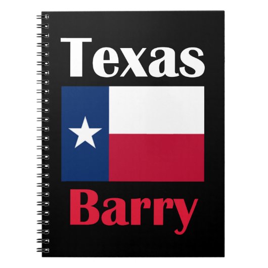 Barry TX Notitieboek (Voorkant)