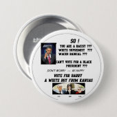 BARRY VAN KANSAS RONDE BUTTON 7,6 CM (Voorkant /achterkant)