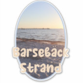 Barseback Strand, Beach Custom-Cut Vinyl Sticker (Voorkant)