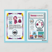 Barsena Wizard - Barium Element Briefkaart (Achterkant)