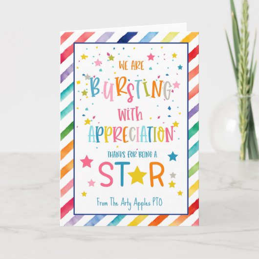 Barsten met waarderingskaart kaart (Voorkant)