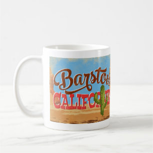 Barstow California Cartoon Desert Retro Travel Koffiemok