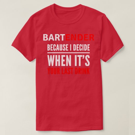 Bart Ender T-shirt (Design voorkant)