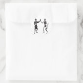 Bart Roberts-Black Ronde Sticker (Tas)
