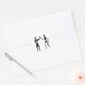 Bart Roberts-Black Ronde Sticker (Envelop)