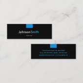 Bartender - Aqua Blue Compact Mini Visitekaartje (Voorkant / Achterkant)