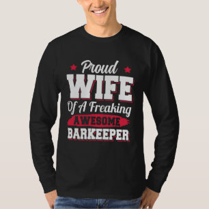 Bartender Barman Barman Barkeeper Vrouw T-shirt