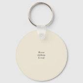 Bartender Business Card Sleutelhanger (Achterkant)