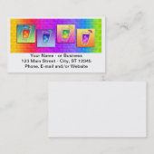 Bartender, Carte de visite de cocktails (Devant / Derrière)