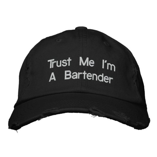 Bartender Casquettes - Faites-moi confiance Je sui (Devant)