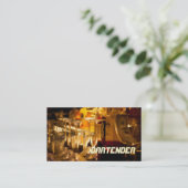 Bartender , Club, Nightlife , Carte de visite (Debout devant)