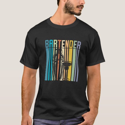 Bartender Cocktail T-shirt (Voorkant)