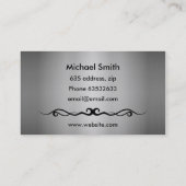 Bartender cocktails visitekaartje (Achterkant)