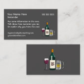 Bartender Dark Visitekaartje (Voorkant / Achterkant)