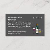 Bartender Dark Visitekaartje (Voorkant)