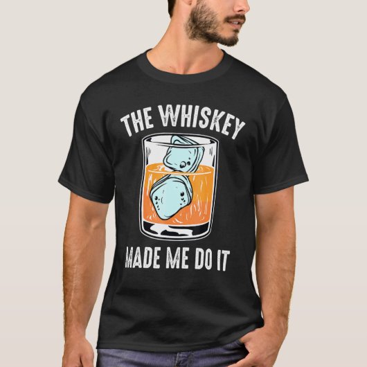 Bartender - de whisky maakte me het - bar t-shirt (Voorkant)