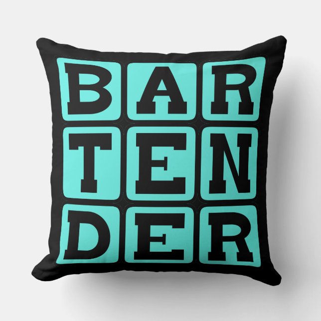 Bartender, drank dispenser kussen (Voorkant)