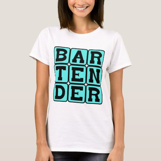 Bartender, Drink Dispenser T-shirt (Voorkant)