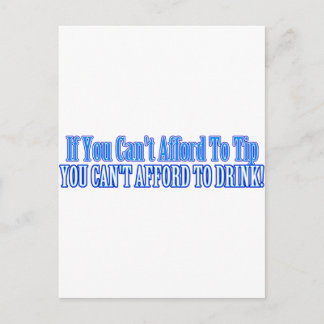 Bartender Gezegde Briefkaart