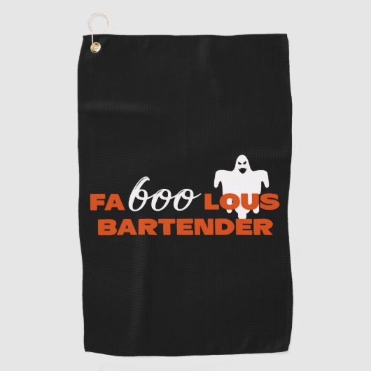 Bartender Halloween Golfhanddoek (Voorkant)