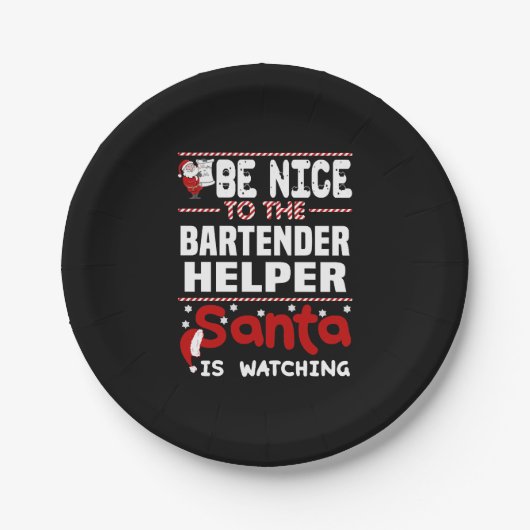 Bartender Helper Papieren Bordje (Voorkant)