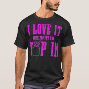 Bartender ik hou ervan als je de tip in beweging z t-shirt