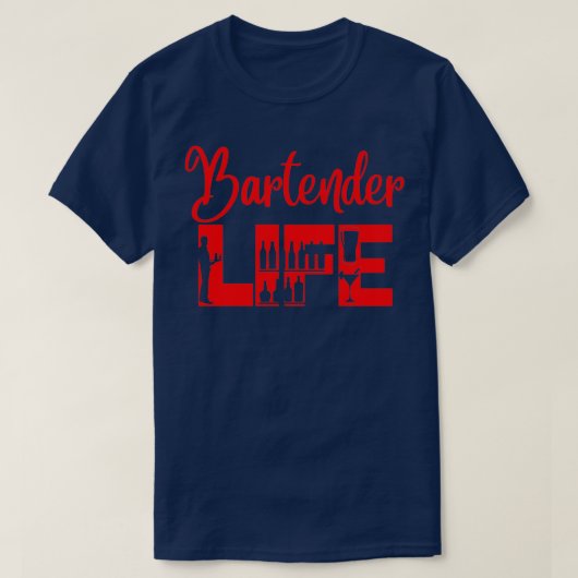 Bartender Life 1 T-shirt (Design voorkant)
