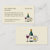 Bartender Light Visitekaartje (Voorkant / Achterkant)